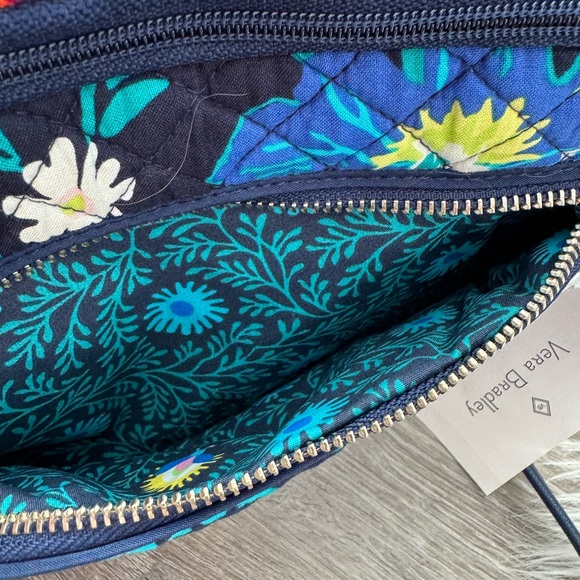 NWT VERA BRADLEY Iconic RFID Little Crossbody Moonlight Garden - Picture 9 of 9
